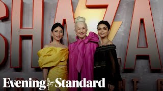Stars Brave Cold To Walk Shazam Red Carpet