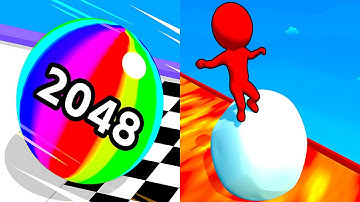 Ball Run 2048 vs Snow Race 💥❄️ Satisfying Levels Gameplay Walkthrough Android iOS ZR6P