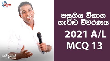 G.C.E. A/L Physics 2021 (Question 13) | භෞතික විද්‍යාව පසුගිය විභාග ගැටළු විවරණය