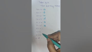 #shorts Tables in 2 seconds FLAT! #mathtips #mathtricks
