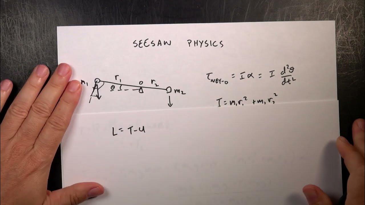SeeSaw Physics Modeling the Motion of a Teeter Totter YouTube