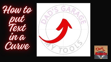 How to put Text in a Curve Vectric Vcarve, Aspire