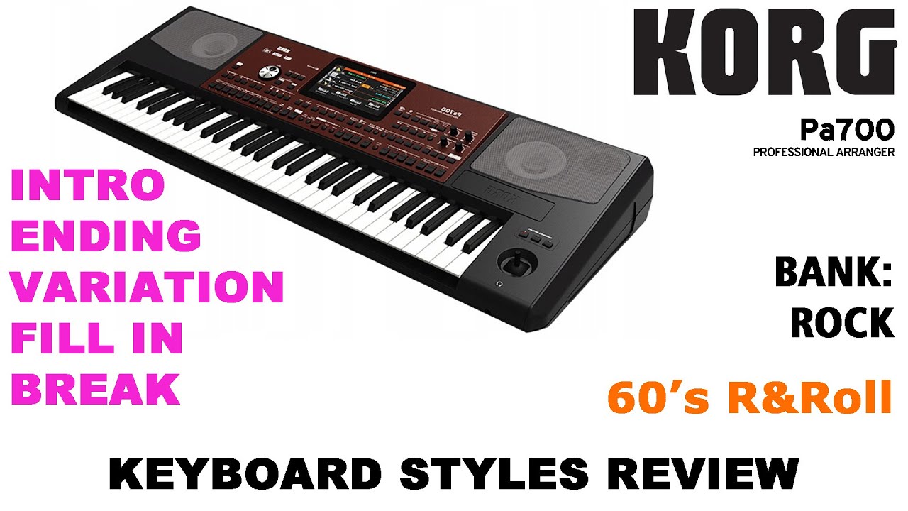 KORG PA700 STYLE - ROCK - 60's R&Roll