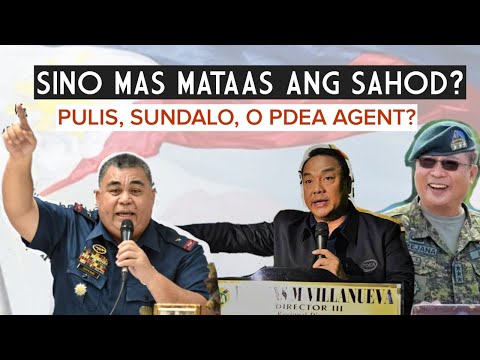 MAGKAANO ANG SAHOD NG PULIS, SUNDALO, AT PDEA INTELLIGENCE OFFICER? | SINO ANG MAS MATAAS?