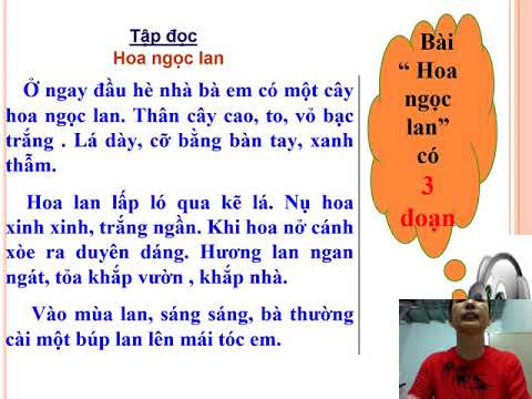 Tuần 27 - Môn Tiếng Việt - Lớp 1 - Bài: Hoa ngọc lan