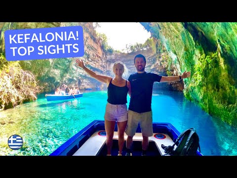 KEFALONIA GREECE Travel Vlog TOP SIGHTS - Lake MELISSANI, SAMI, DROGARATI Cave & ARGOSTOLI!