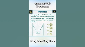 ⚖️ AP Physics Tension Problem! 🧠 #physics #apphysics #multiplechoice