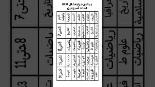 برنامج مقترح من طرف استاذ للمراجعة شهادة التعليم المتوسط يفيدكم جدا ادعموني بإشتراك ربي ينجحكم ??