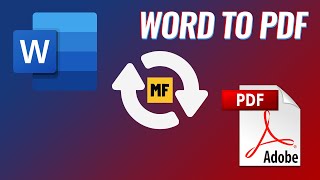 How to Convert Word to PDF - quick and simple | How to Convert File to Pdf