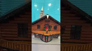 Custom LEGO log cabin in the first build. #afol #legocity #legotoys #custom #logcabins #shorts