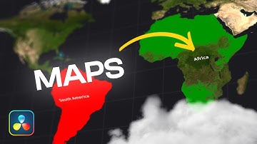 Create Map Visualization in Davinci Resolve 18 - Davinci Resolve Tutorial