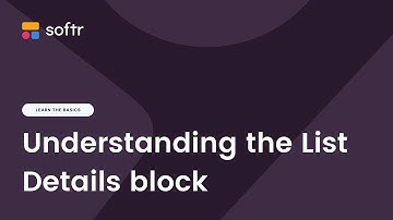 Understanding the List Details block