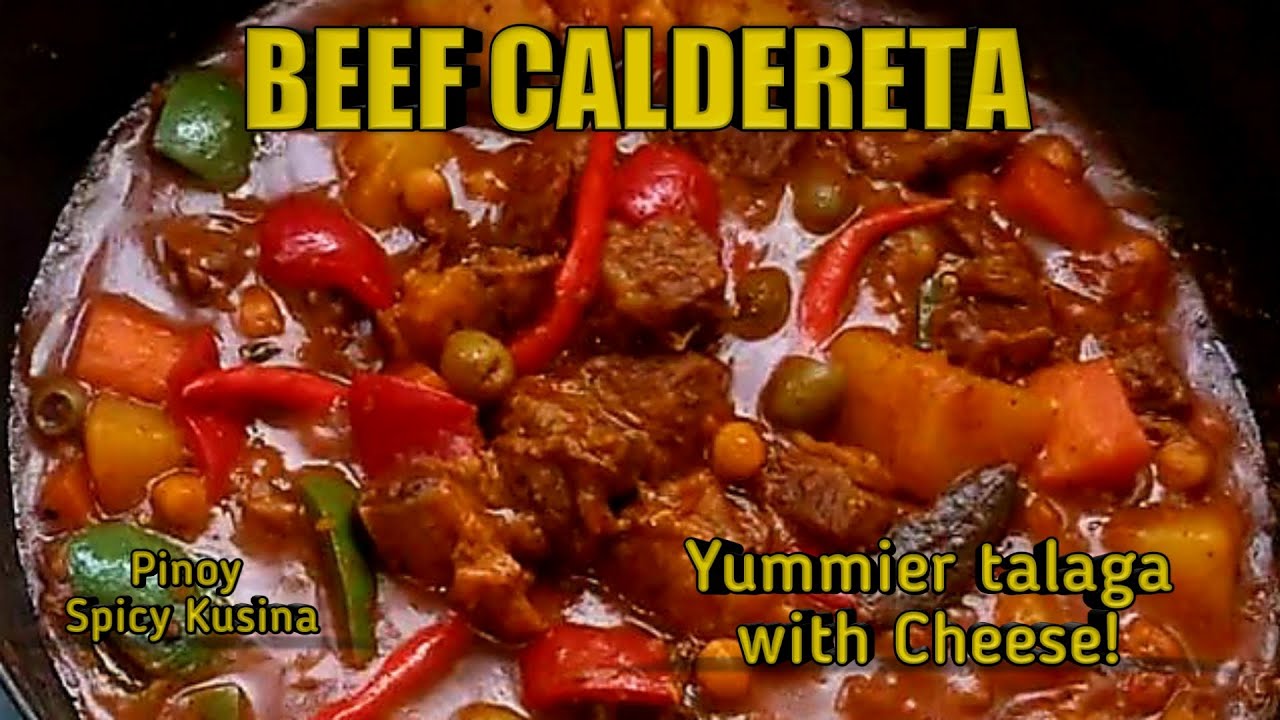 How to Cook Beef Caldereta Recipe - YouTube