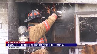 WSCO: 1 dead, 1 rescued from house fire on Spice Hollow Road