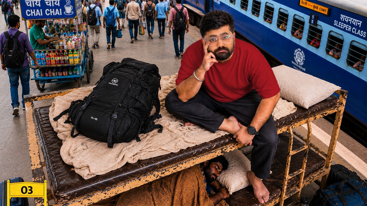 Living Inside a Railway Station for 14 Days - Day 03 🚂