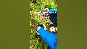 Finding the first geocache in NZ #geocaching #newzealnd #gc46