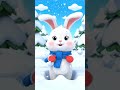 🐰❄️ Baby Bunny in the Snow!#babyrhymes #nurseryrhymes #kidssongs  #bunnycartoon #kidsvideos #shorts