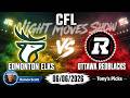 Elks vs. Redblacks CFL Betting Odds & Picks, 6/6/26 | Night Moves Show