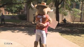 UT Remembers and HookEm offers free hugs
