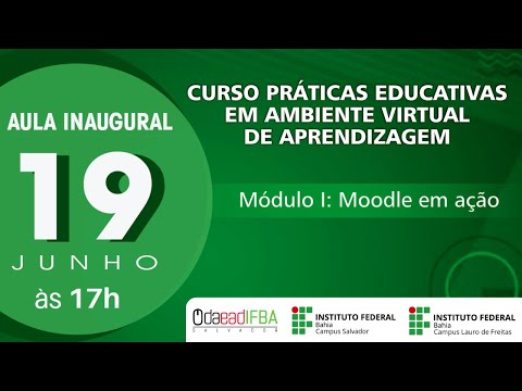 [Aula Inaugural] Práticas Educativas em Ambiente Virtual de Aprendizagem