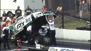 Ashley Force Smokes Motor