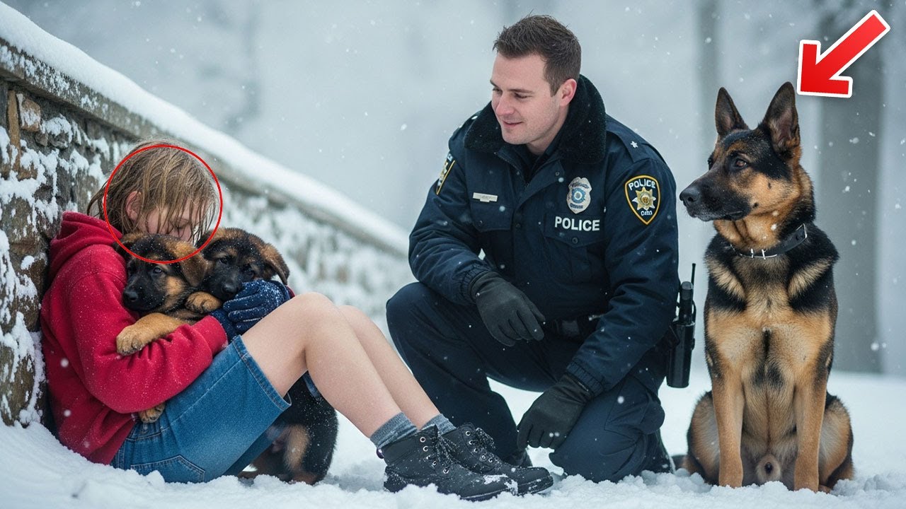 Kleines Mädchen weinte: „Mama ging wegen mir…“  was der Polizist und sein K9 taten, schockierte alle