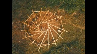 Earth Home. Wooden construction. Reciprocal roof.