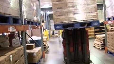 Vocollect Voice at Work - Replenishment - Full Pallet with Fork Lift and Barcode Scanner
