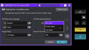 e-BRIDGE Plus for Zone OCR - Highlighter Scan (Barcode)