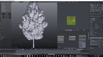 Animated Tree Blender Cycles to Max V-ray