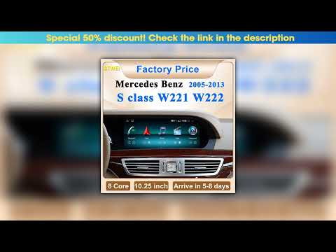 Slide 2024 New Car Multimedia Wireless Android AUTO CarPlay 10 25inch Screen For Mercedes Benz S Cl