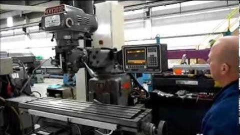 F2439 XYZ 3000V 2 AXIS CNC VERTICAL TURRET MILLING MACHINE.