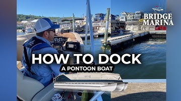 Bridge Marina Boat Docking Demo: Docking a Pontoon Boat #boat #docking