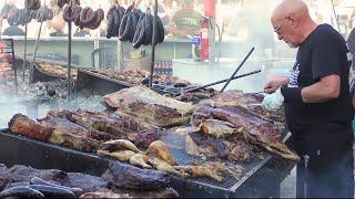 Uruguay Street Food Beastly Grills Loaded With Juicy Meat Fuengirola International Fair Spain