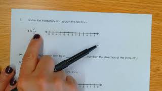 A1B Unit #7 Solving Inequalities Multiplying and Dividing Part 1