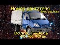 Номер двигателя 406 газель Волга газ