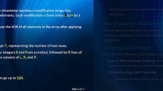 Solving the XOR of N Elements After Modifications Efficiently