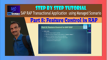 Part 8: SAP RAP Transaction App - Managed Scenario: Feature Controls in RAP