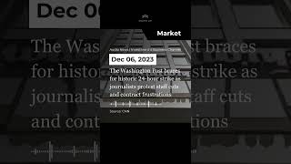 The Washington Post braces for historic 24-hour strike #shorts