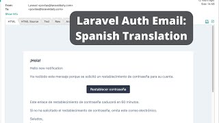 How to Translate/Customize Laravel Auth Default Emails