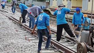 งานอัดหินประแจทางตันบ้านโป่ง