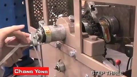Chang Yong Tying Machine Rope Installation Demo
