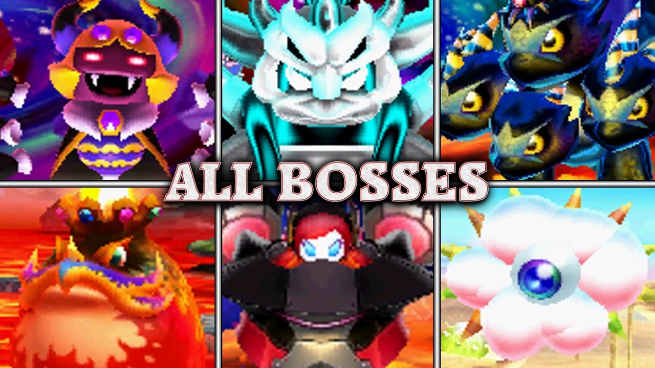 Team Kirby Clash Deluxe - All Boss Fights - YouTube