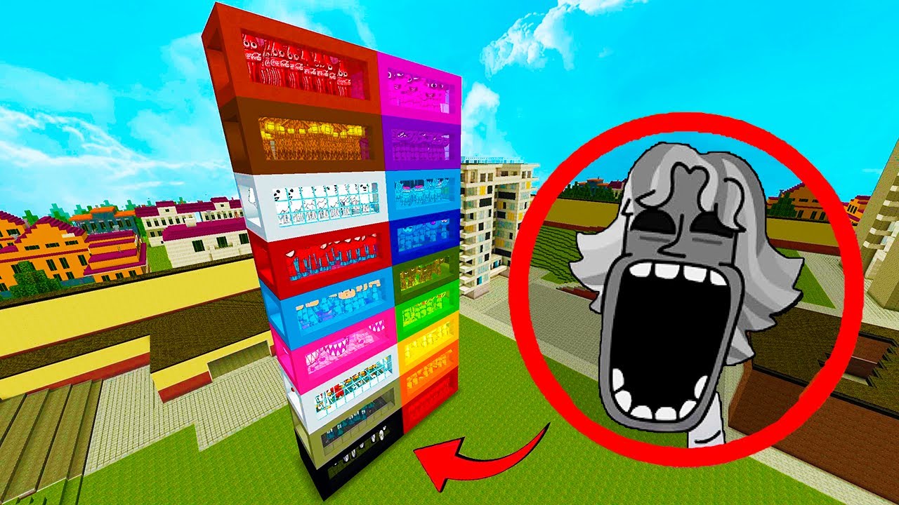 New Sprunki OC Nextbots added in Coloured Boxes in Minecraft PE Mod!