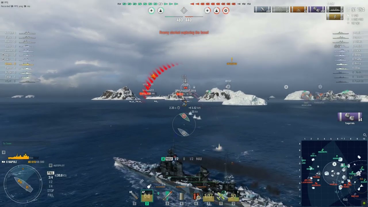 World of Warships - Napoli - 7 kills