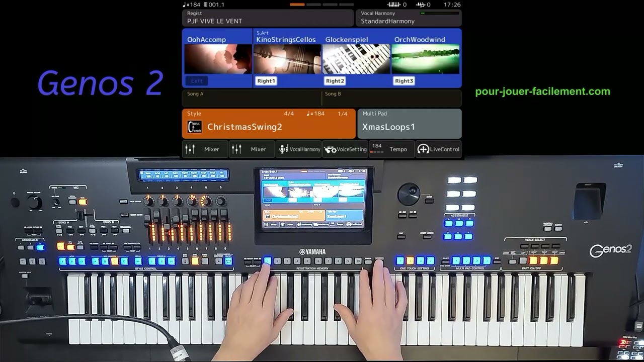 Yamaha Genos 2 Registration en moins de 10 minutes Vive le vent