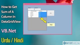 How to get Sum of A Column in DataGridView - VB.Net