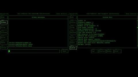 Arduino terminal UI framework library demo 8