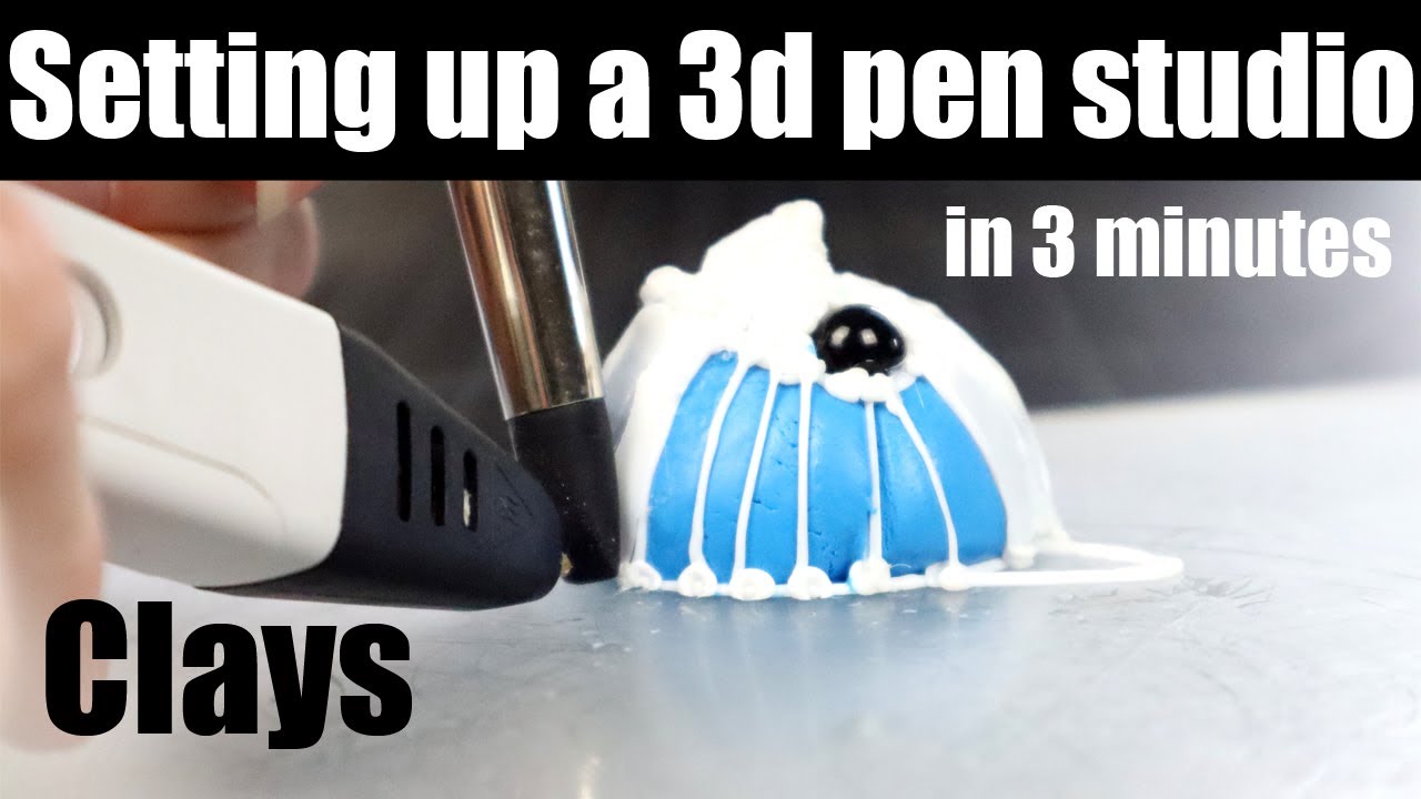 My 3d pen studio Clay support - YouTube