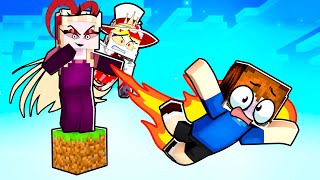 One Block Skyblock With Lucifer And Lilith In Hazbin Hotel Minecraft With Gregory